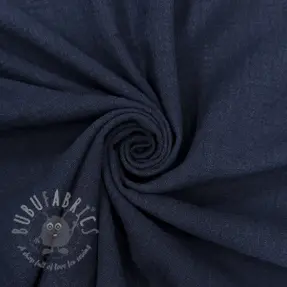 Katoenen stof SLUB WASHED navy