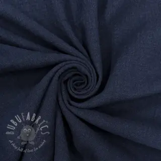 Katoenen stof SLUB WASHED navy