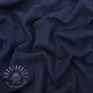 Katoenen stof SLUB WASHED navy