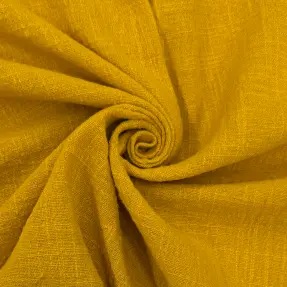 Bavlnená látka SLUB WASHED ochre