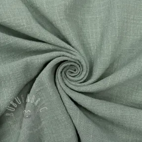 Katoenen stof SLUB WASHED old green