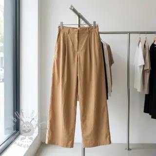 Katoenen stof WASHED cinnamon