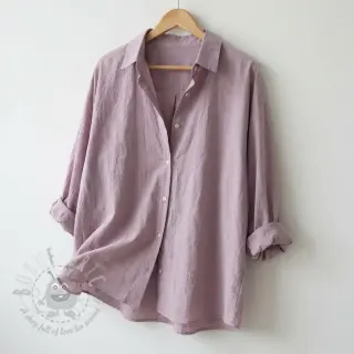 Katoenen stof WASHED grape