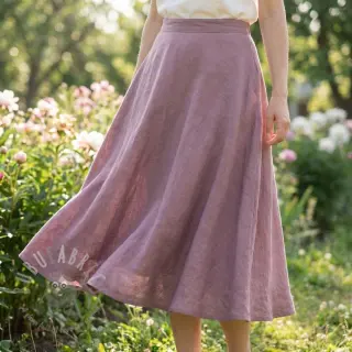 Katoenen stof SLUB WASHED lavender
