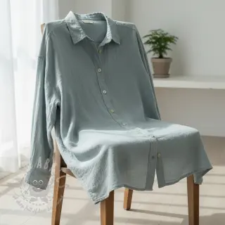 Katoenen stof SLUB WASHED blue