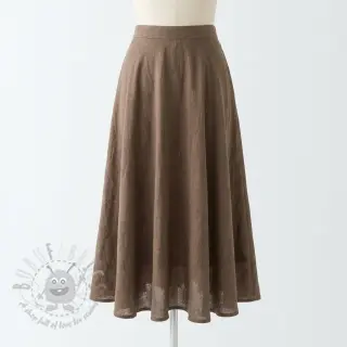 Katoenen stof SLUB WASHED taupe