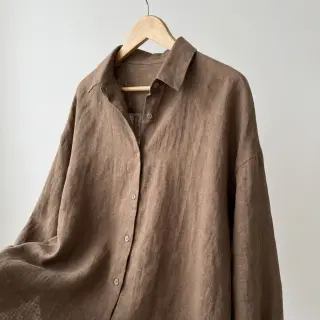 Bavlnená látka SLUB WASHED taupe