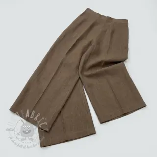 Katoenen stof SLUB WASHED taupe