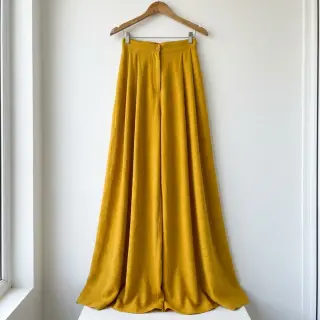 Bavlnená látka SLUB WASHED ochre