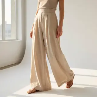Bavlnená látka SLUB WASHED beige
