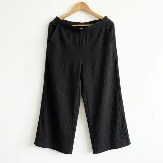 Bavlnená látka SLUB WASHED black