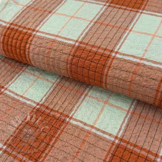 Viscose CRINKLE Check mint