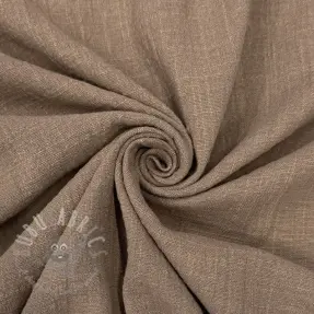 Katoenen stof SLUB WASHED taupe