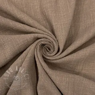 Katoenen stof SLUB WASHED taupe