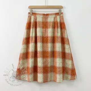 Viscose CRINKLE Check mint