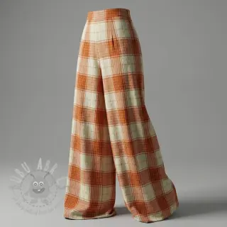 Viscose CRINKLE Check mint