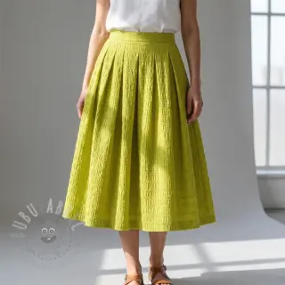 Viscose CHENILLE JACQUARD lime