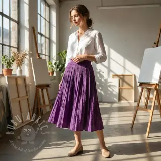 Viscose CHENILLE JACQUARD cerise