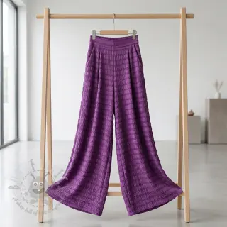 Viscose CHENILLE JACQUARD cerise