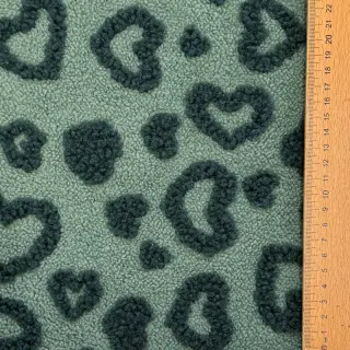 Kabátovina TEDDY Hearts old green