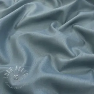 Katoenen stof met viscose petrol