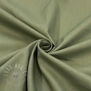 Katoenen stof met viscose olive