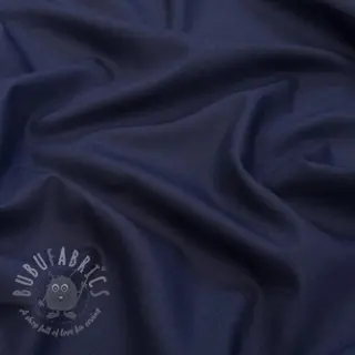 Katoenen stof met viscose navy