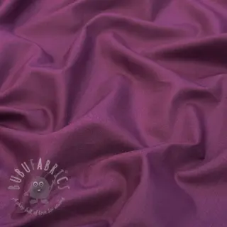Katoenen stof met viscose aubergine