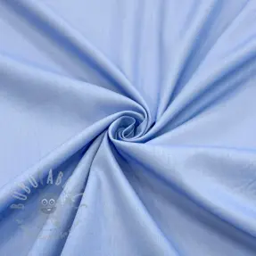 Katoenen stof met viscose baby blue