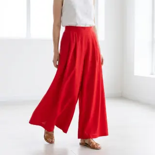 Bavlnená látka s viskózou red