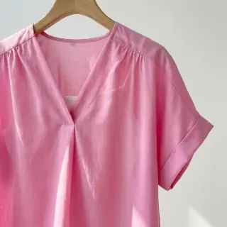 Bavlnená látka s viskózou light pink