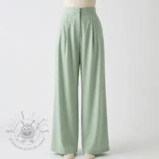 Katoenen stof met viscose mint