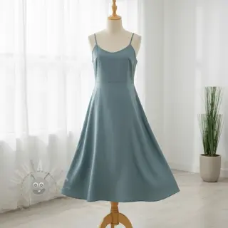 Katoenen stof met viscose petrol