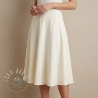 Katoenen stof met viscose ecru