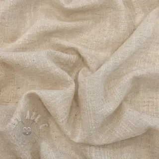 Katoenen stof met linnen SLUB WASHED natural