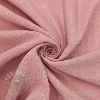Katoenen stof SLUB WASHED old rose