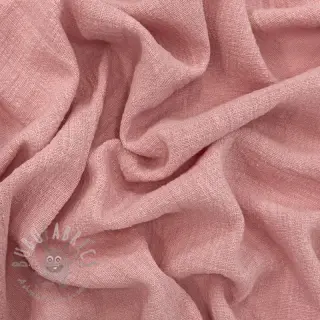 Katoenen stof SLUB WASHED old rose