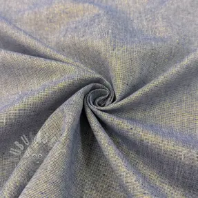Katoenen stof met linnen LUREX blue