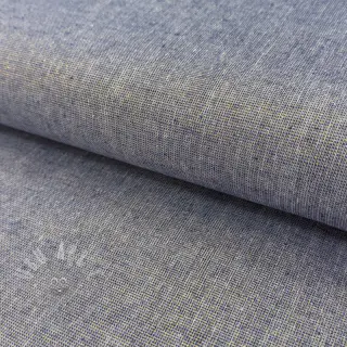 Katoenen stof met linnen LUREX blue