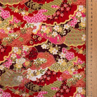 Katoenen stof JAPAN collection design O