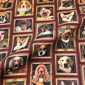 Dekoračná látka Dogs golden age digital print