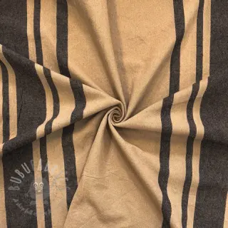 Decoratiestof Bernadette stripe lin noir