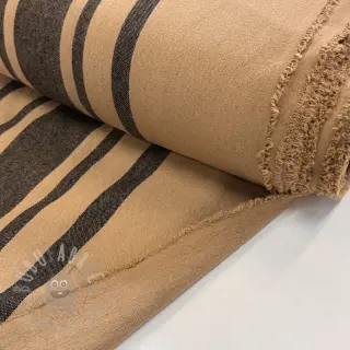 Decoratiestof Bernadette stripe lin noir