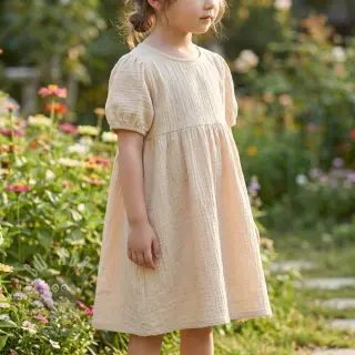 Dubbelgaas/mousseline SLUB SIMPLY NATURAL