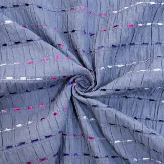 Bavlnená látka DOBBY CRINKLE Stripe jeans