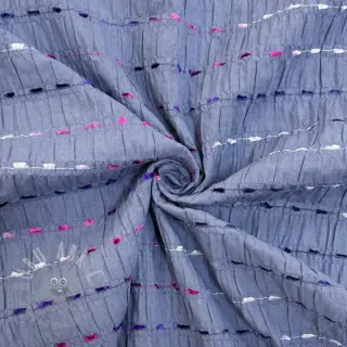 Katoenen stof DOBBY CRINKLE Stripe jeans