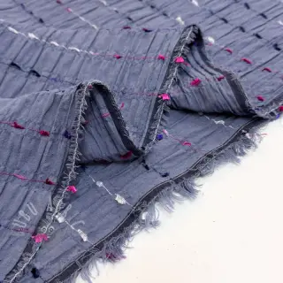 Katoenen stof DOBBY CRINKLE Stripe jeans