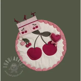 Katoenen stof Cherries playmat PANEL digital print