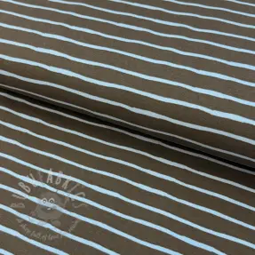 Úplet Stripes dark khaki