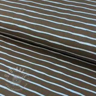 Úplet Stripes dark khaki